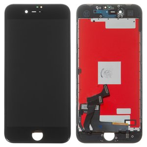 Дисплей для iPhone 8, iPhone SE 2020, черный, с рамкой, AAA, с пластиками камеры и датчика приближения, tianma