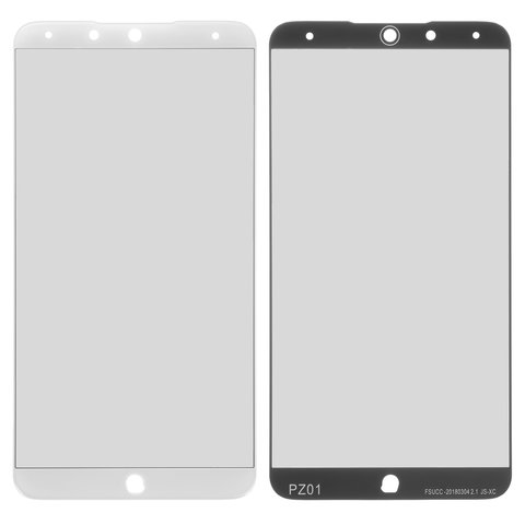 Housing Glass compatible with Meizu 15 Plus M891H , white 