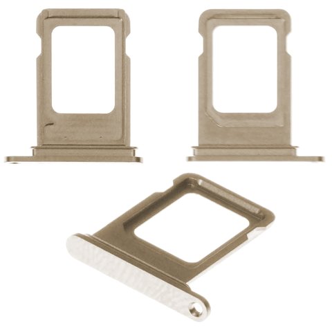 SIM Card Holder compatible with iPhone 12 Pro, iPhone 12 Pro Max, silver, single SIM, silver