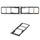SIM Card Holder compatible with Xiaomi Redmi Note 10, Redmi Note 10S, (black, M2101K7AI, shadow black (Onyx Gray))