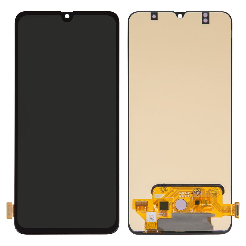 LCD compatible with Samsung A705 Galaxy A70, (black, without frame