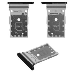 SIM Card Holder compatible with Samsung S901B Galaxy S22 5G, black 