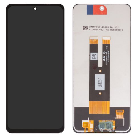 LCD compatible with ZTE Nubia V60, black, without frame, High Copy, 15 3240A 14733 51 