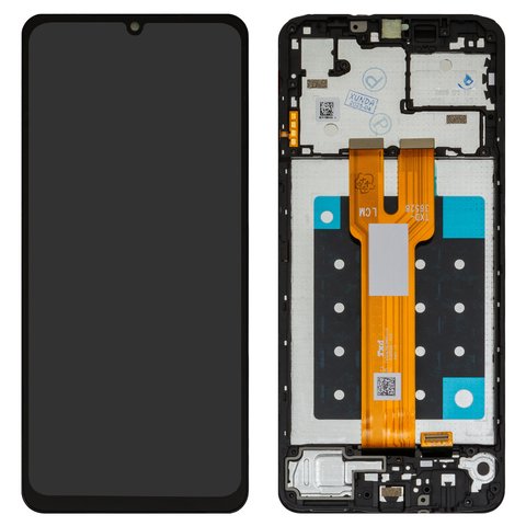 Дисплей для Samsung A066 Galaxy A06 5G, черный, с рамкой, Оригинал переклеено стекло 
