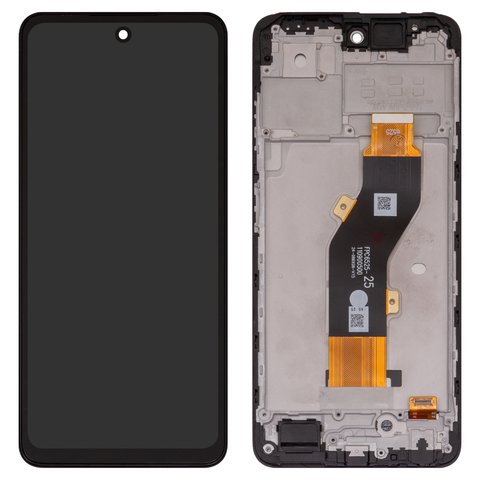 Дисплей для Tecno Spark 20 KJ5 , черный, с рамкой, High Copy, FPC6525 FPC6615
