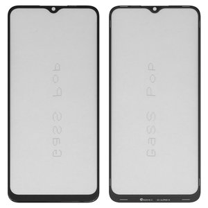 Стекло корпуса G+OCA PRO для Realme 5i, 5s, 6i, с OCA пленкой, черное