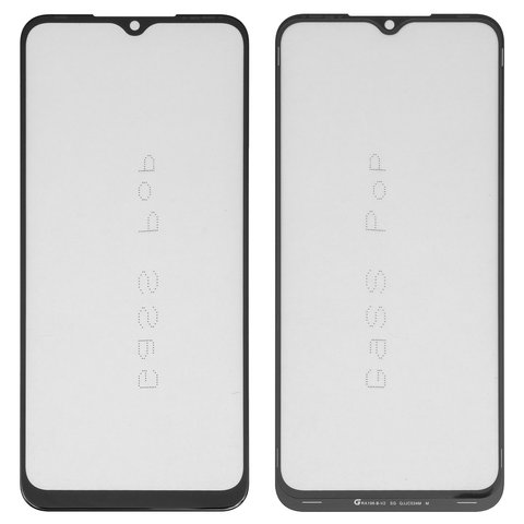 Стекло корпуса G+OCA PRO для Tecno Pop 5 Lite, Pop 5 LTE, с OCA пленкой, черное