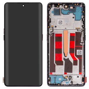 LCD compatible with Oppo Reno 8T 5G, black, with frame, High Copy, OLED  CPH2505 
