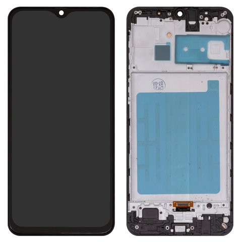 LCD compatible with Samsung M215 Galaxy M21, M305 Galaxy M30, M307 Galaxy M30s, M315 Galaxy M31, black, with frame, Copy, TFT  