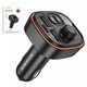 FM Transmitter Borofone BC59, (black, with button, USB type-A, USB type C) #6941991117312