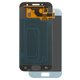 Pantalla LCD puede usarse con Samsung A320 Galaxy A3 (2017), azul claro, sin marco, original (vidrio reemplazado)