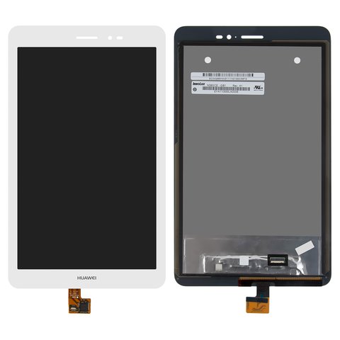 Pantalla LCD puede usarse con Huawei MediaPad T1 8.0 S8 701u , MediaPad T1 8.0 LTE T1 821L, blanco, sin marco, #N080ICE GB1 Rev.A1 HMCF 080 1607 V5