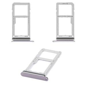 Sujetador de tarjeta SIM puede usarse con Samsung N950FD Galaxy Note 8 Duos, plateado, con soporte para MMC