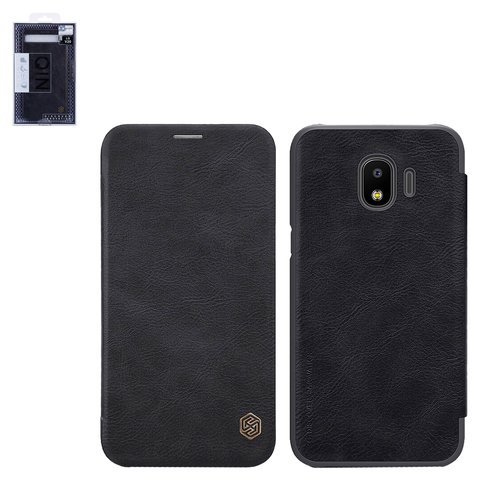 Funda Nillkin Qin leather case puede usarse con Samsung J250 Galaxy J2 2018 , negro, libro, plástico, cuero PU, #6902048156586