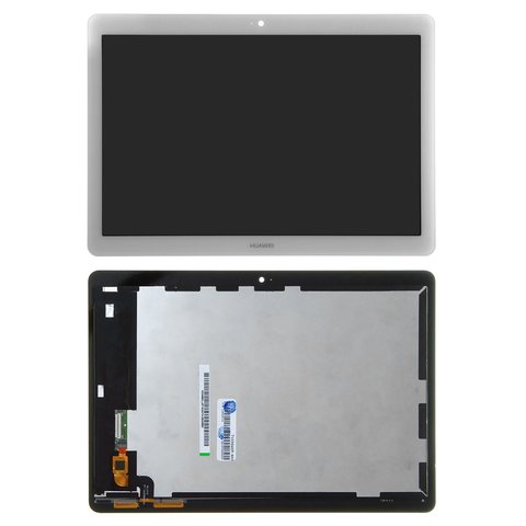 Pantalla LCD puede usarse con Huawei MediaPad T3 10.0 AGS L09 , blanco, sin marco