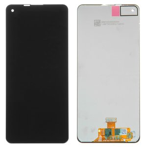 Pantalla LCD puede usarse con Samsung A217 Galaxy A21s, negro, sin marco, High Copy