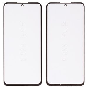 Vidrio de carcasa G+OCA PRO puede usarse con Xiaomi Redmi Note 10 Pro, Redmi Note 10 Pro Max, con película OCA, negro