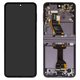 Pantalla LCD puede usarse con Samsung F731 Galaxy Z Flip5, negro, con marco, original (vidrio reemplazado)