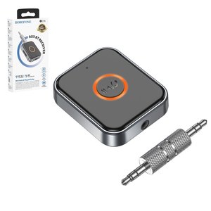 Transmisor FM Borofone BC55, negro, con el botón, USB tipo C, TRS 3.5 mm, #6941997772225