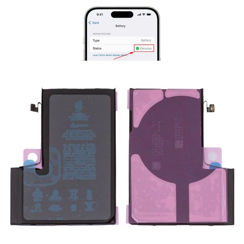Batería puede usarse con iPhone 12 Pro Max, Li ion, 3.83 V , 3687 mAh, sin mensaje de error, A2466 , genuine IC