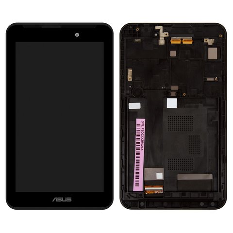 Дисплей для Asus FonePad 7 FE170CG, MeMO Pad 7 ME170, MeMO Pad 7 ME170c, чорний, з рамкою