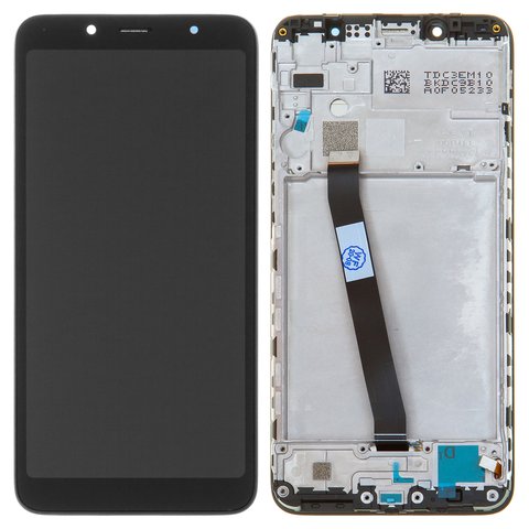 Дисплей для Xiaomi Redmi 7A, чорний, без логотипа, з рамкою, High Copy, MZB7995IN, M1903C3EG, M1903C3EH, M1903C3EI