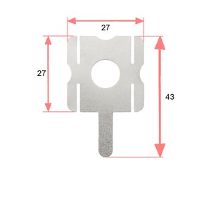 Никелевая пластина для сварки аккумуляторов 18650, 27x43mm