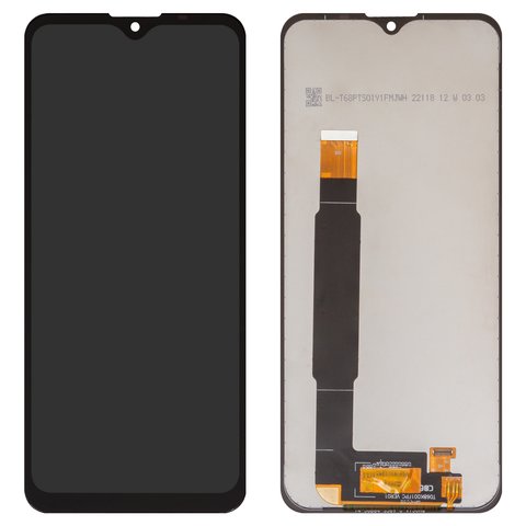 Дисплей для Wiko Power U10, Power U20, Power U30, черный, без рамки, High Copy