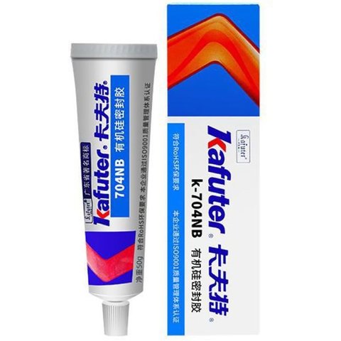 Клей герметик Kafuter K 704NB, 50 г, чорний, густий