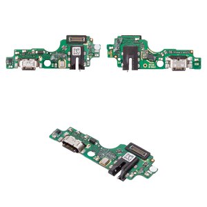 Шлейф для Infinix Hot 60 X6726 , конектора зарядки, з компонентами, High Copy, плата зарядки