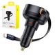 Автомобильное зарядное устройство Baseus Enjoyment Pro, черное, Power Delivery (PD), c кабелем, 60 Вт, 1 порт, 12-24 B, #C00057802111-01