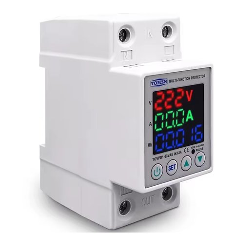 Реле напруги TOMZN TOVPD1 63VAE, 220 В, 1 63А, з захистом по струму і напрузі