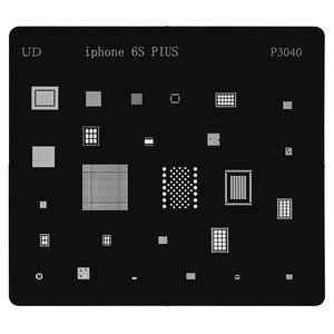 BGA-трафарет P3040 для мобильного телефона Apple iPhone 6S Plus, 26 in 1 BGA-трафарет P3040 для мобильного телефона Apple iPhone 6S Plus, 26 in 1
