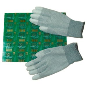 Антистатические перчатки Maxsharer Technology C0504-S с полиуретановым покрытием пальцев Антистатические перчатки Maxsharer Technology C0504-S с полиуретановым покрытием пальцев