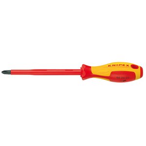 Отвертка крестообразная диэлектрическая Knipex 98 24 02 Отвертка крестообразная диэлектрическая Knipex 98 24 02