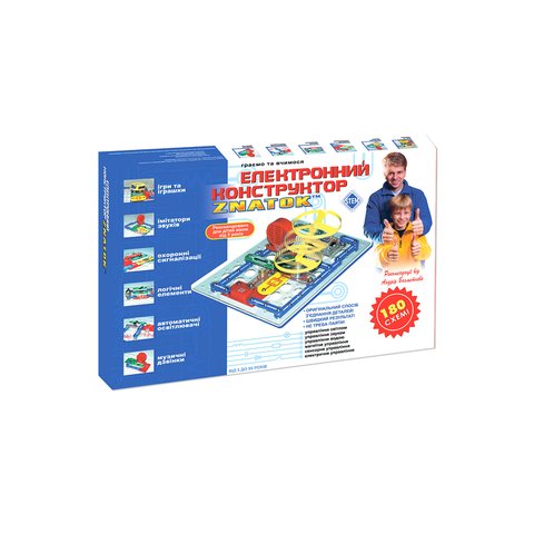 Электронный конструктор ZNATOK 180 схем REW K003 